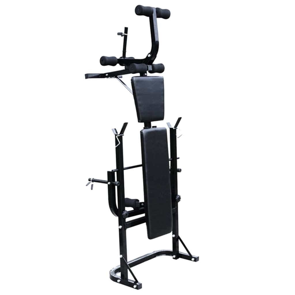 Vidaxl Gewichtsbank mit Gewichtsregal und Hantel 30,5 kg