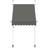 Vidaxl Luifel manuell ausziehbar 150 cm Anthrazit