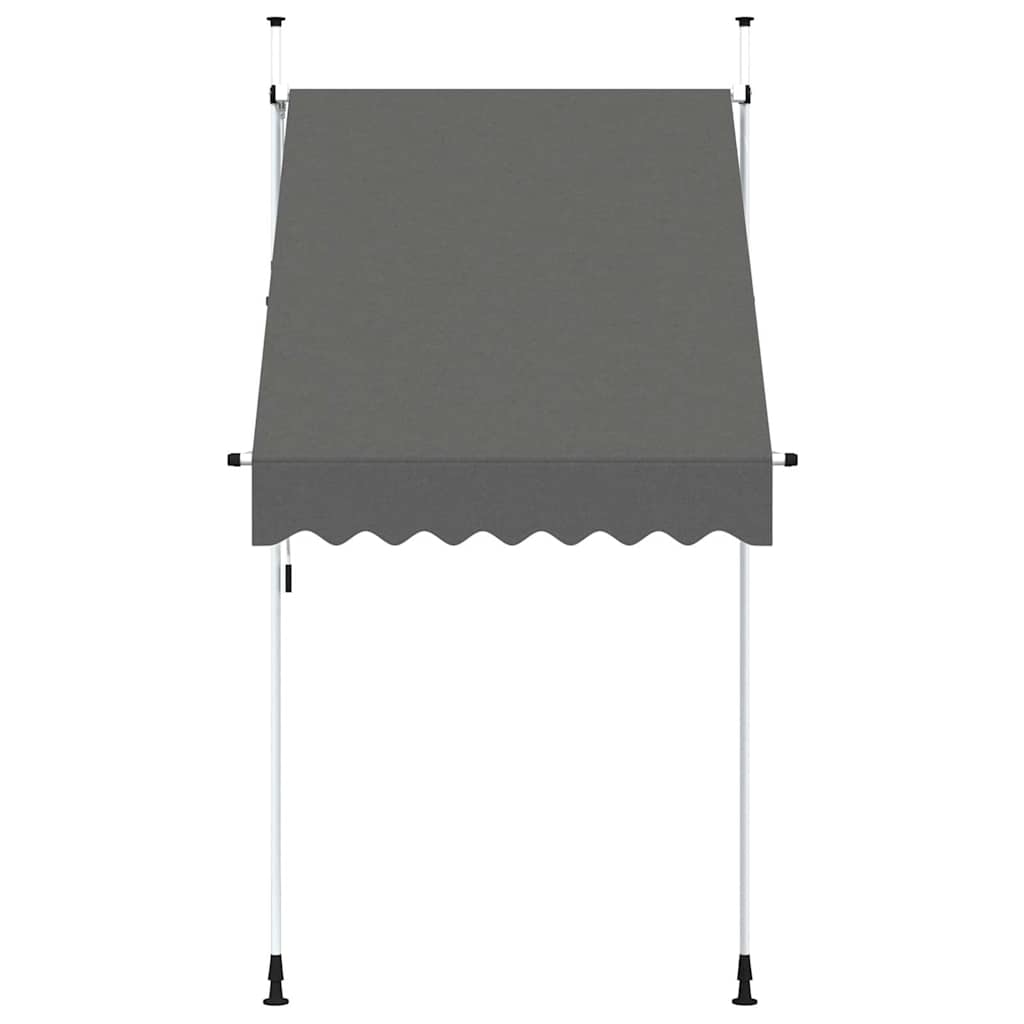 Vidaxl Luifel manuell ausziehbar 150 cm Anthrazit