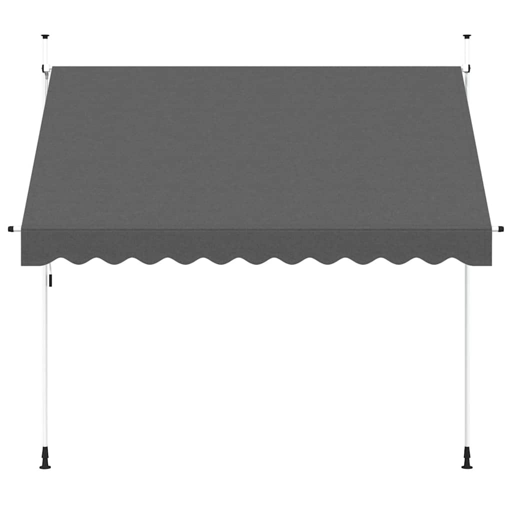 Vidaxl Luifel manuell ausziehbar 300 cm Anthrazit
