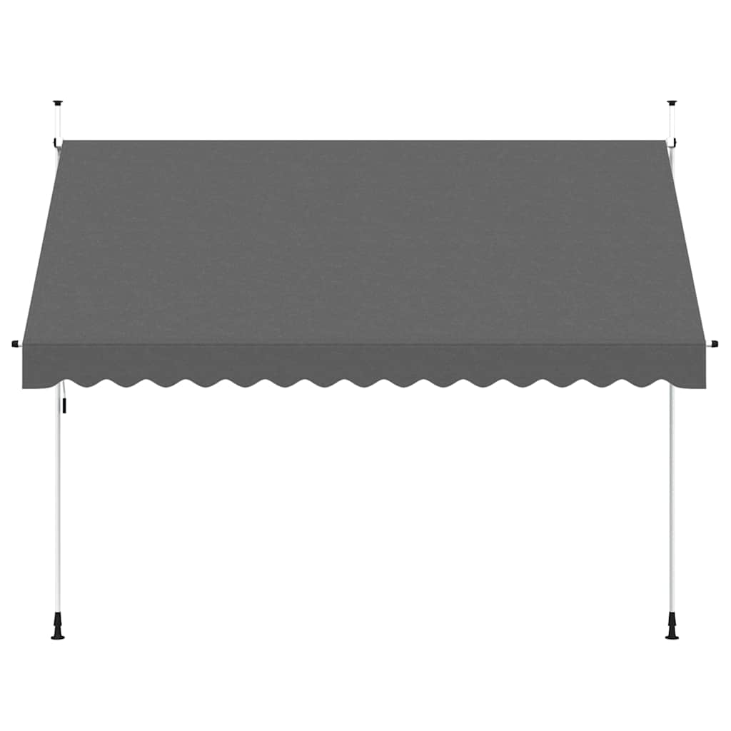 Vidaxl Luifel manuell ausziehbar 350 cm Anthrazit