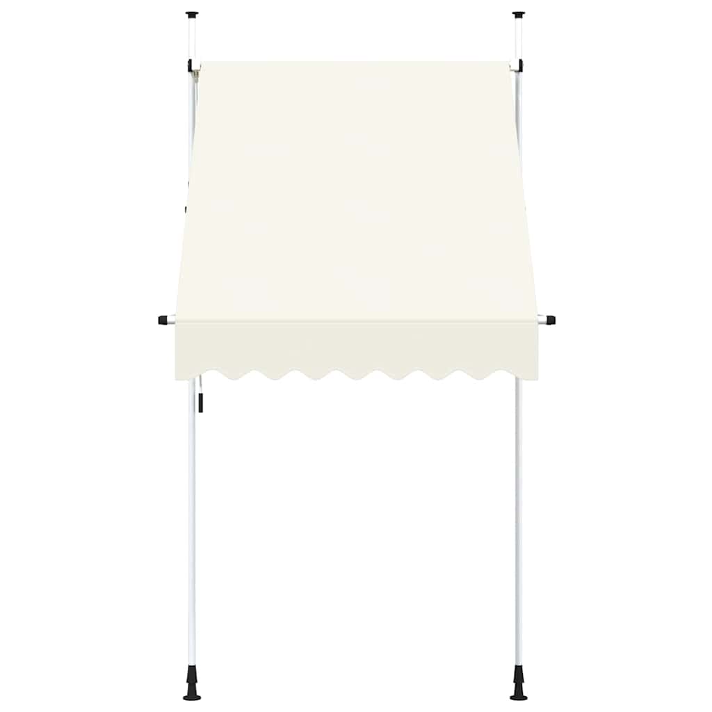 Vidaxl Luifel erstreckt sich manuell 150 cm Creme