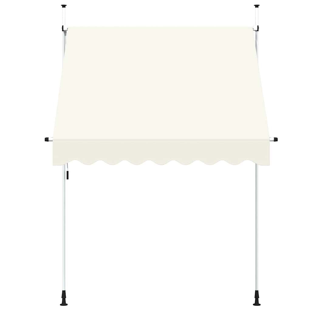 Vidaxl Luifel erstreckt sich manuell um 200 cm Creme