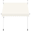 Vidaxl Luifel erstreckt sich manuell 250 cm Creme