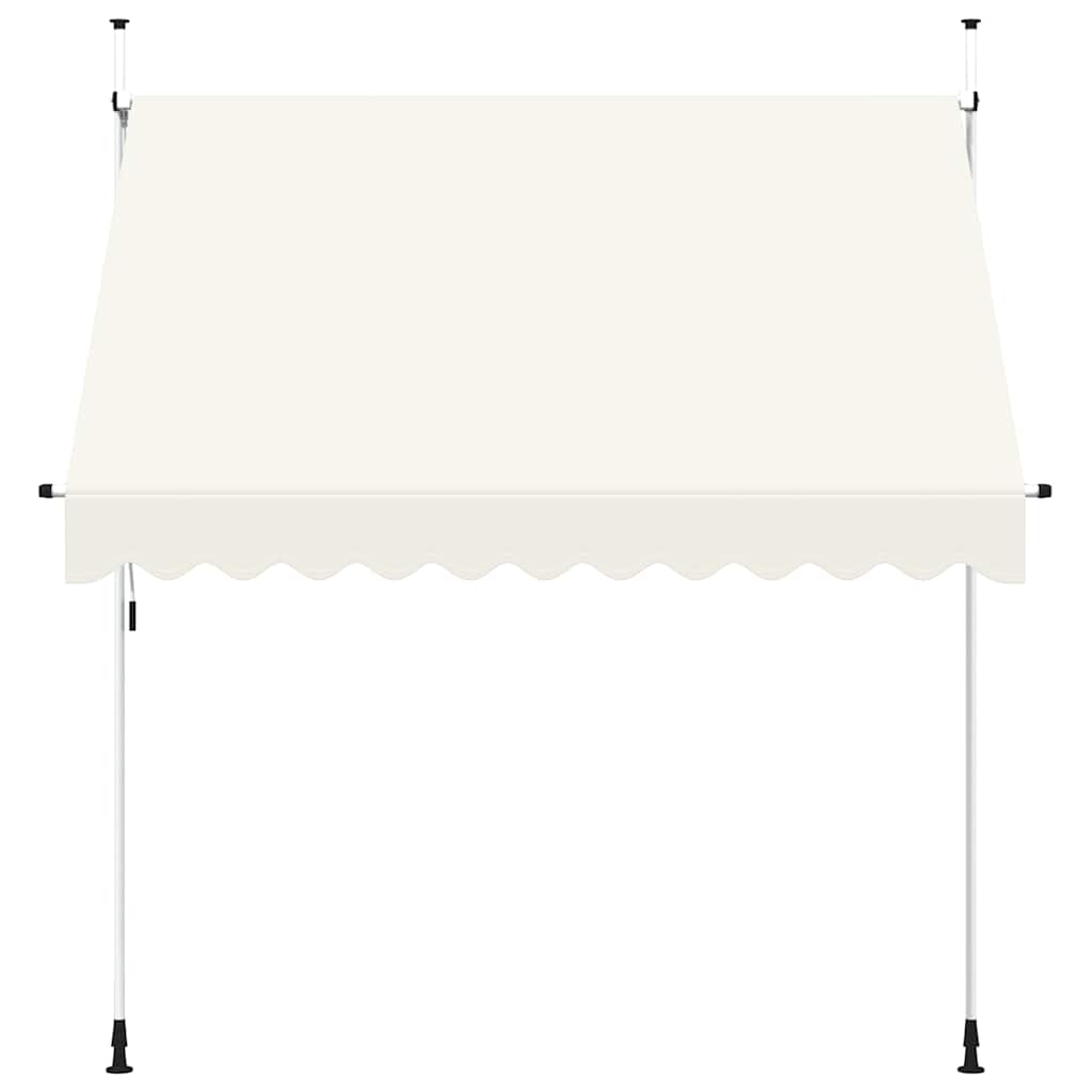 Vidaxl Luifel erstreckt sich manuell 250 cm Creme