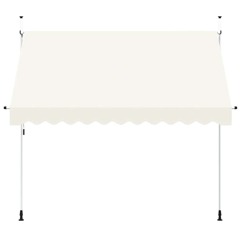 Vidaxl Luifel erstreckt sich manuell 300 cm Creme