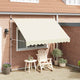 Vidaxl Luifel erstreckt sich manuell 300 cm Creme
