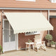 Vidaxl Luifel erstreckt sich manuell 350 cm Creme