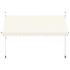 Vidaxl Luifel erstreckt sich manuell 400 cm Creme