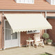 Vidaxl Luifel erstreckt sich manuell 400 cm Creme