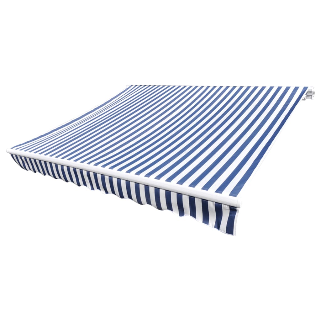 Vidaxl LaFeldoek 350x250 cm Leinwand Blau und Weiß