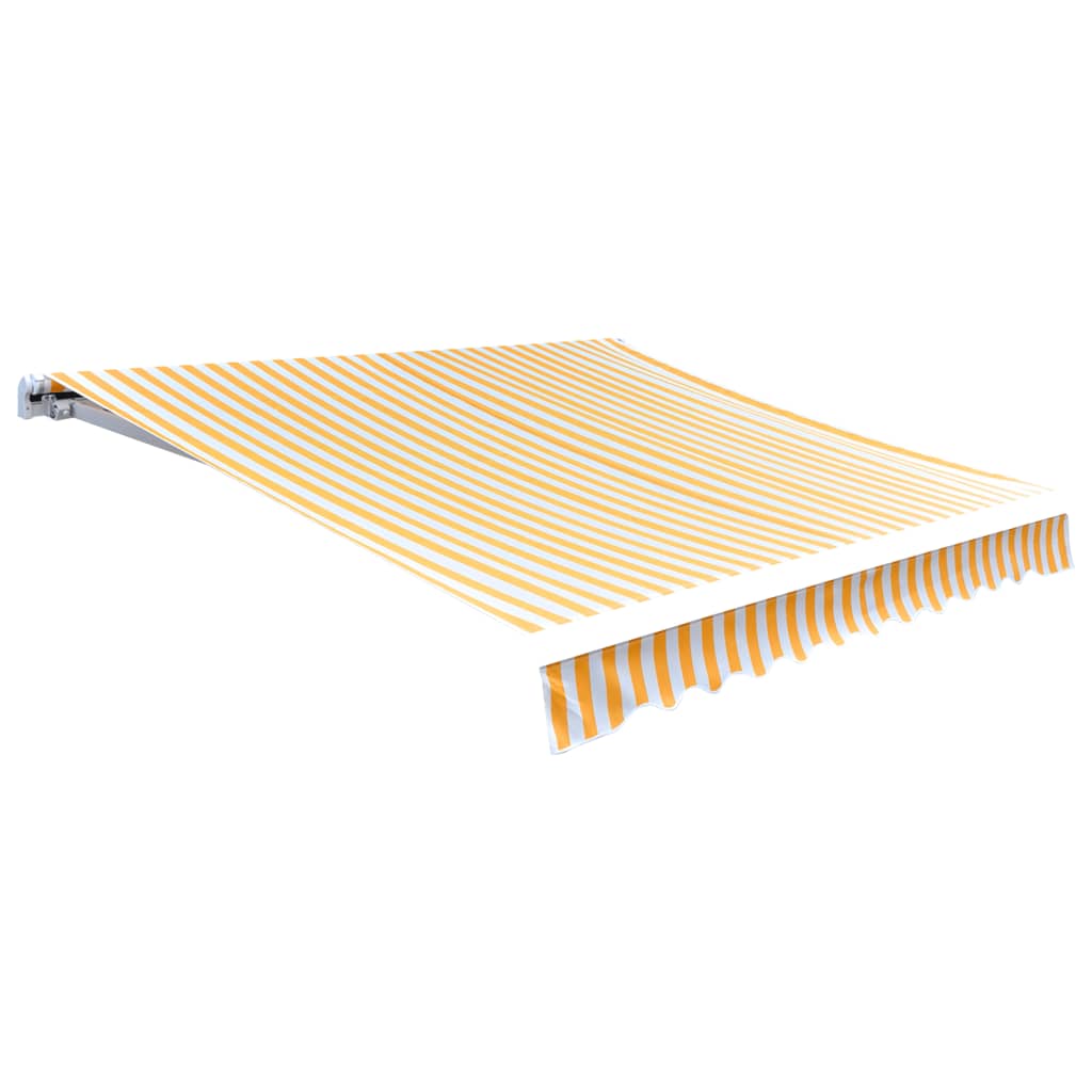 Vidaxl LaFeldoek 450 x 300 cm Leinwand Orange und Weiß
