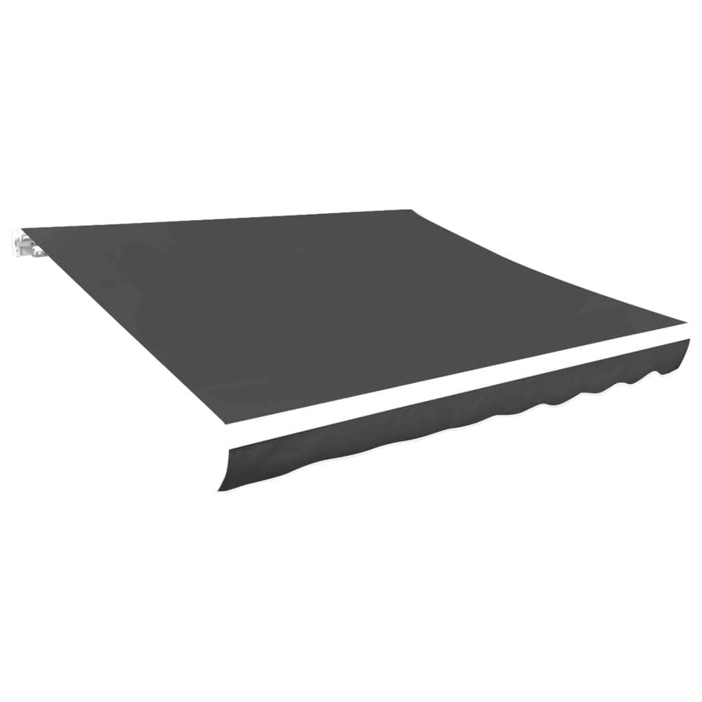 Vidaxl LaFeldoek 350x250 cm Leinwand Anthrazit