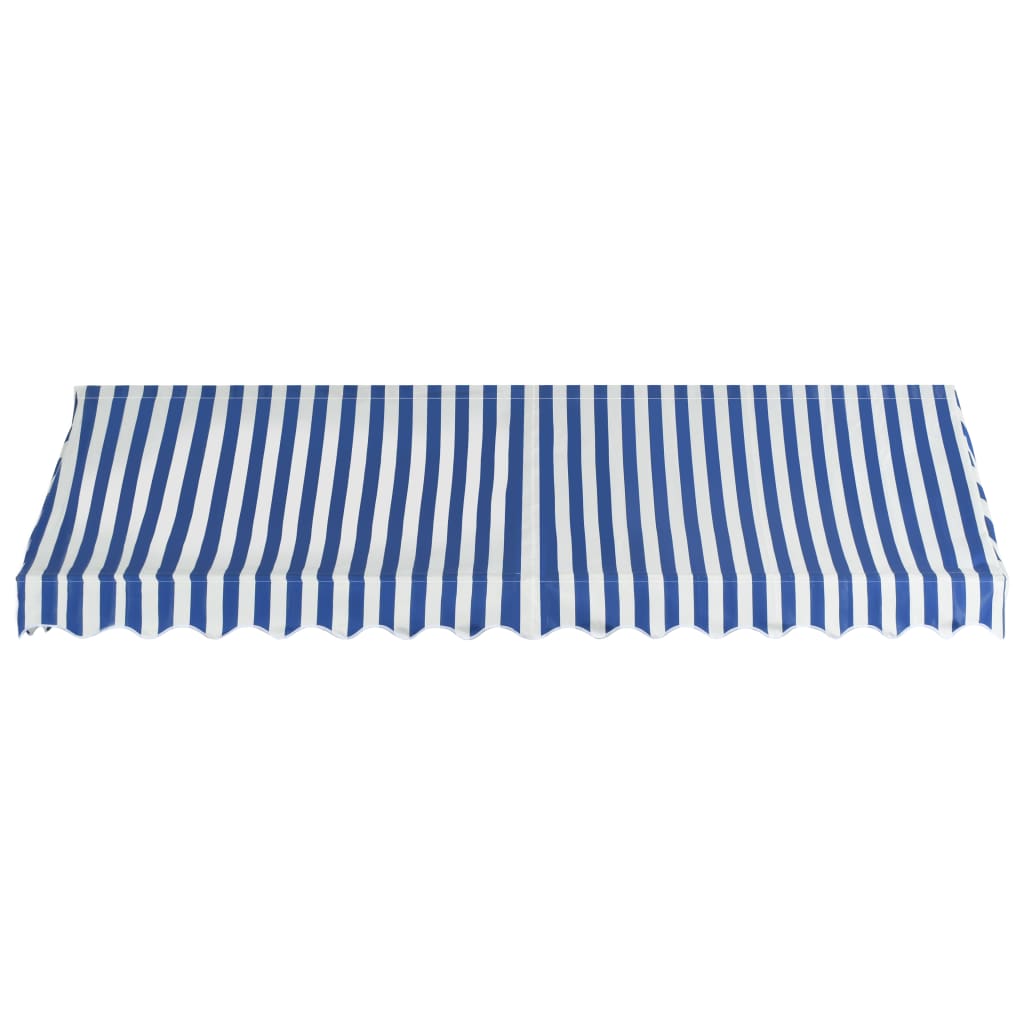 Vidaxl Luifel 350x120 cm blau und weiß