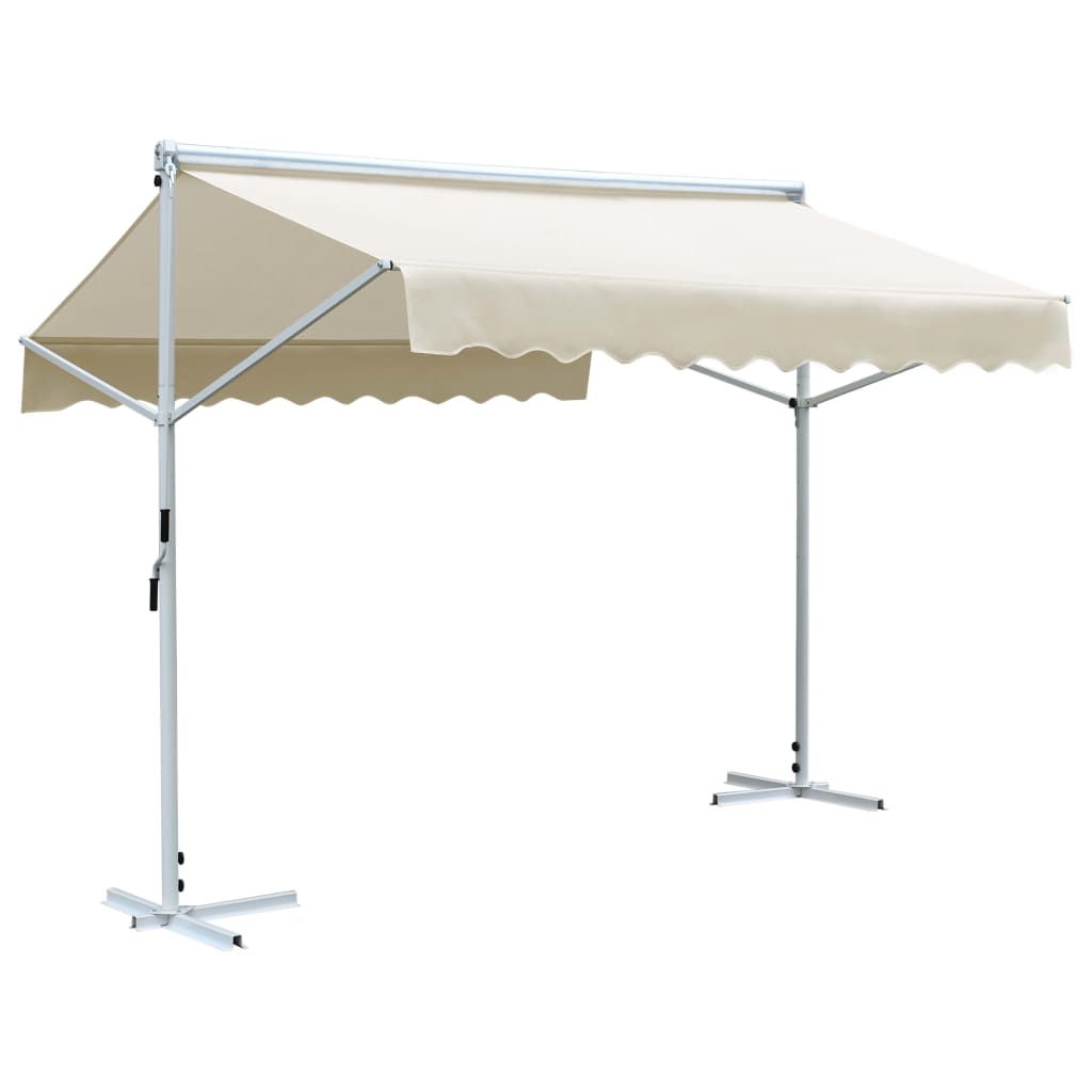 Vidaxl Luifel Abstand 3x3 m Creme