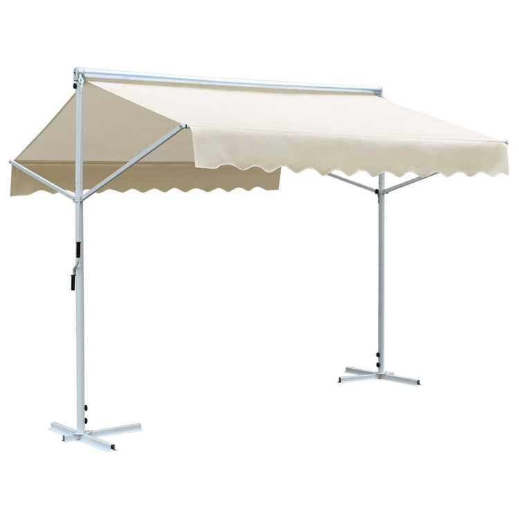 Vidaxl Luifel Abstand 3x3 m Creme