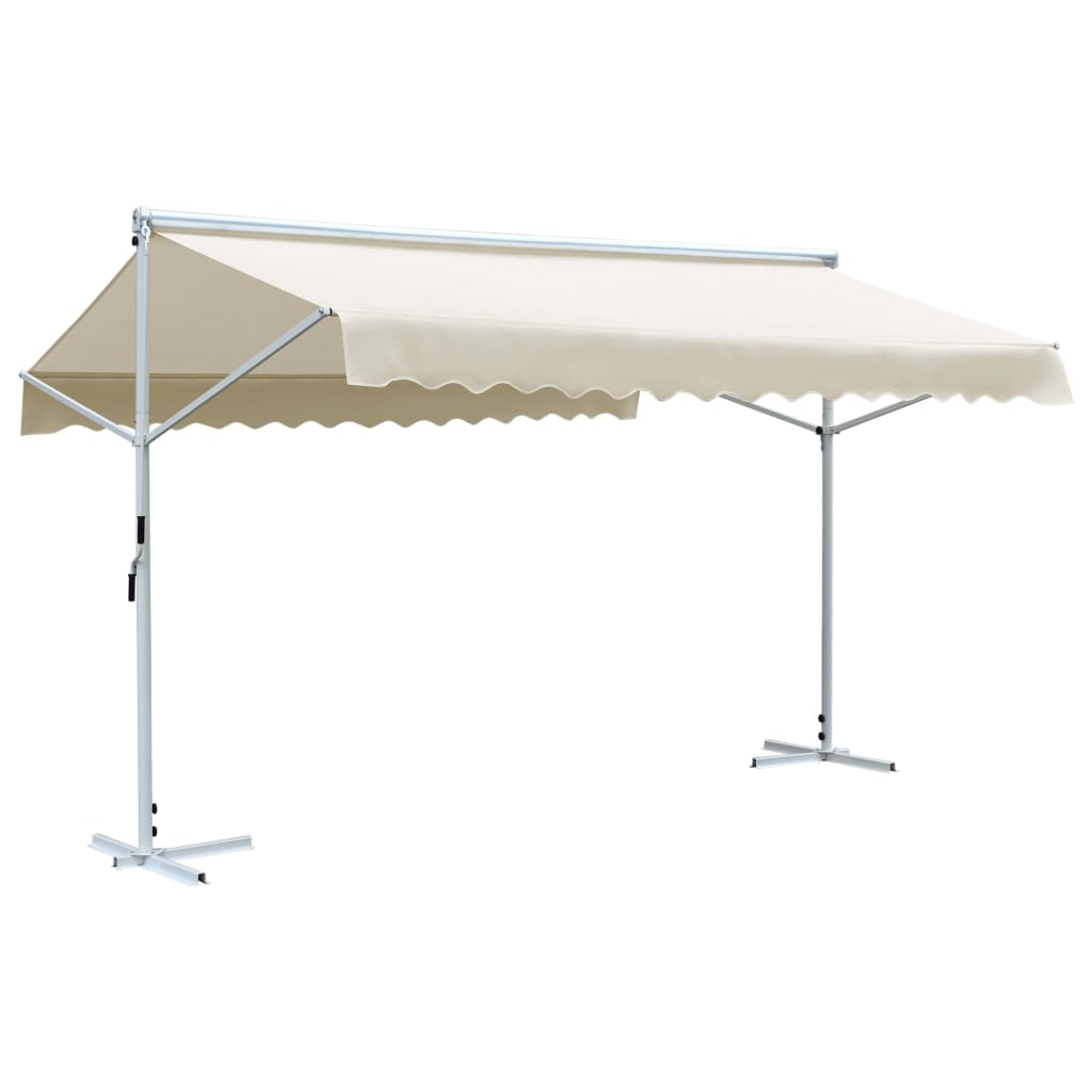 Vidaxl Luifel abgelöst 4x3 m Creme