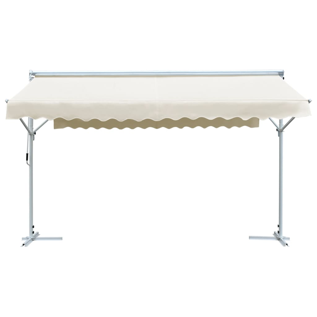 Vidaxl Luifel abgelöst 4x3 m Creme