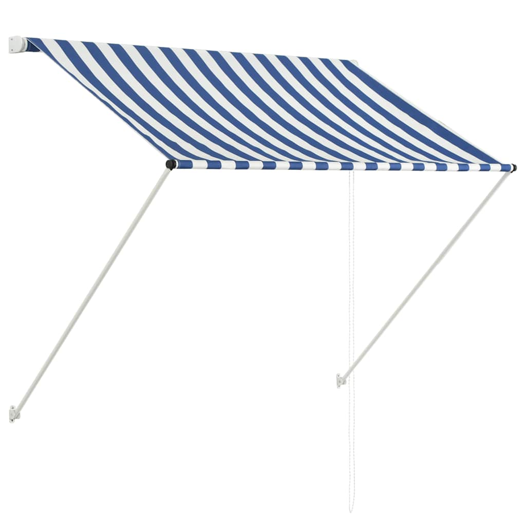 Vidaxl laifel extendable 150x150 cm blau und weiß
