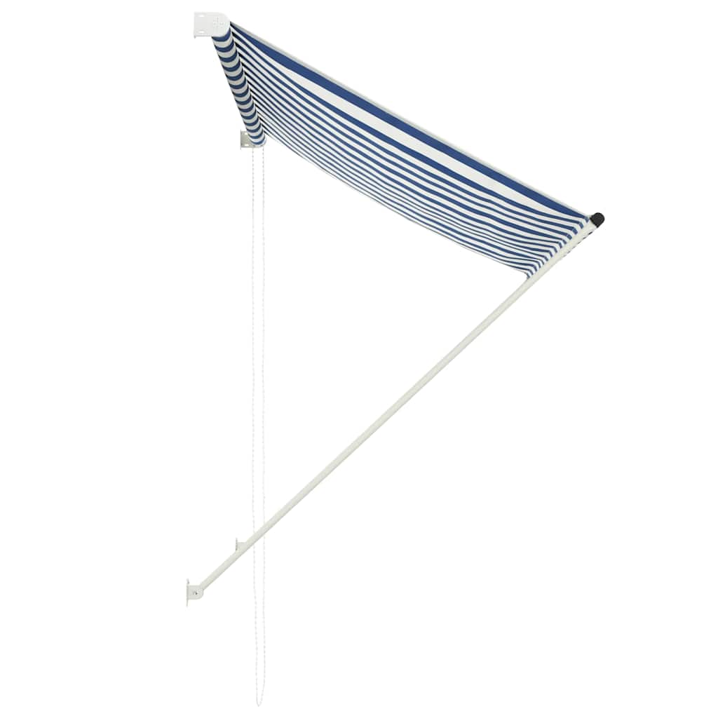 Vidaxl laifel extendable 150x150 cm blau und weiß