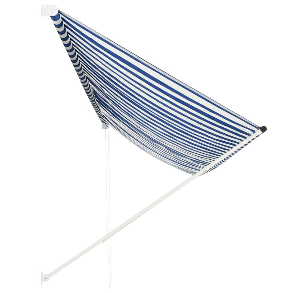Vidaxl luifel ausziehbar 400x150 cm blau und weiß