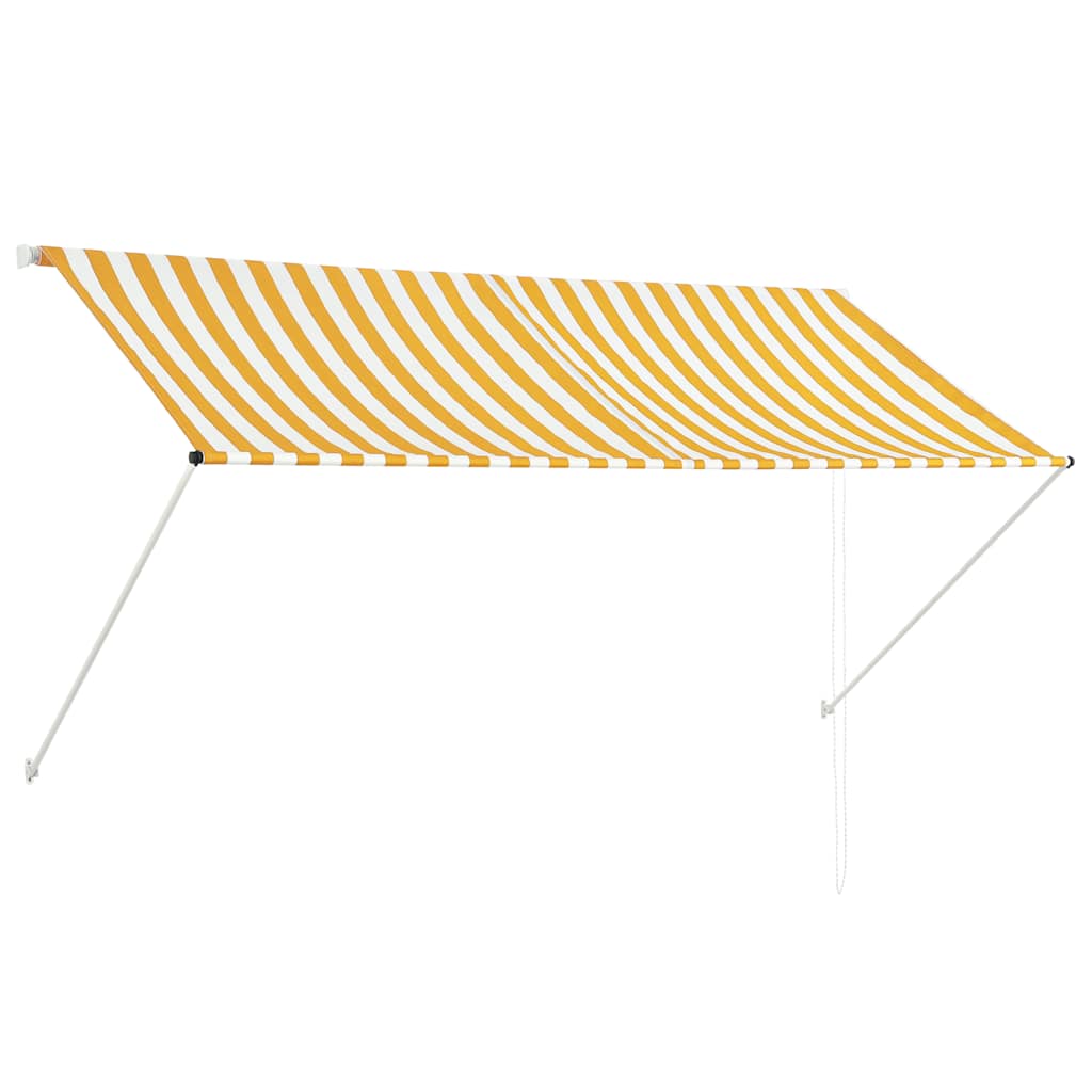 Vidaxl laifel extendable 250x150 cm gelb und weiß