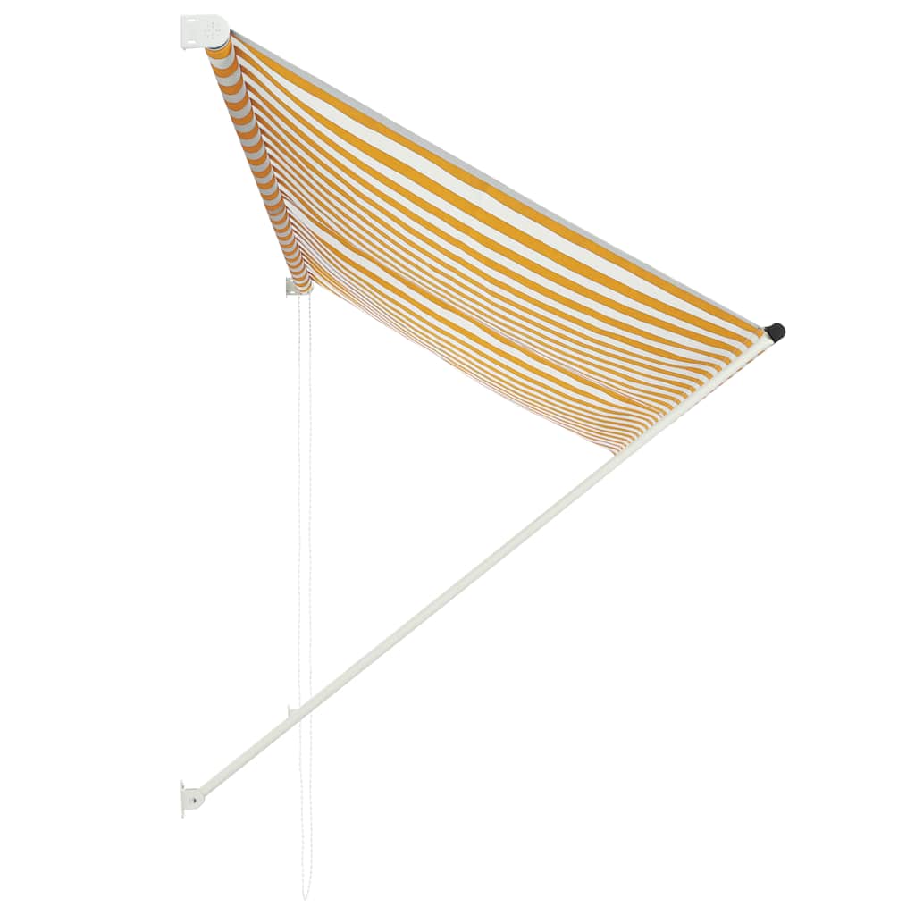 Vidaxl laifel extendable 250x150 cm gelb und weiß