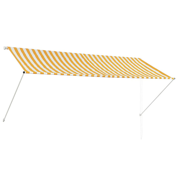 Vidaxl luifel ausziehbar 300x150 cm gelb und weiß