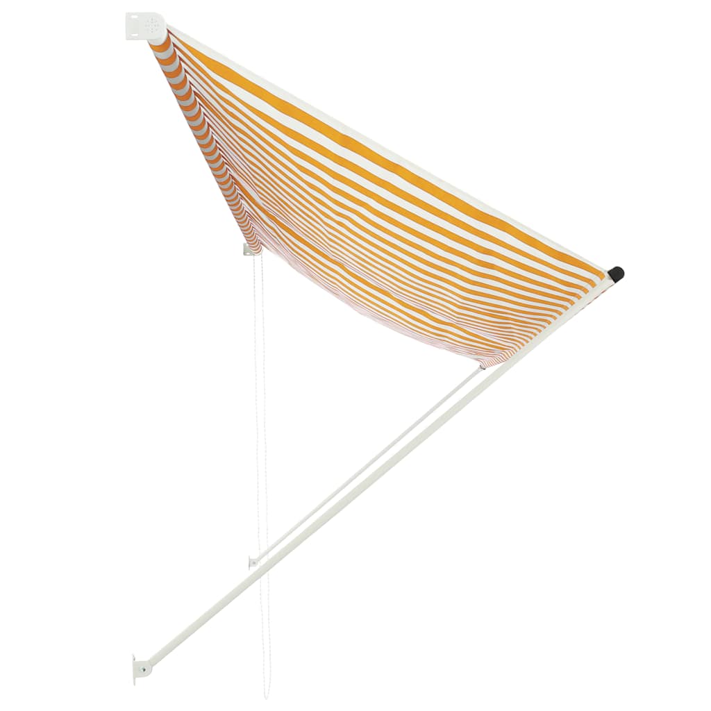 Vidaxl luifel ausziehbar 350x150 cm gelb und weiß