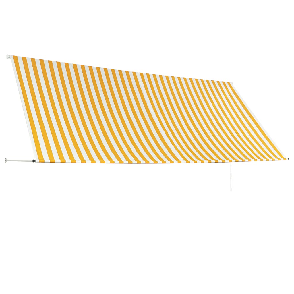 Vidaxl luifel ausziehbar 350x150 cm gelb und weiß