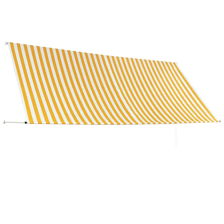 Vidaxl luifel ausziehbar 350x150 cm gelb und weiß