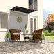 Vidaxl luifel extendable 150x150 cm Anthrazit