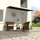 Vidaxl luifel erweiterbar 300x150 cm Anthrazit
