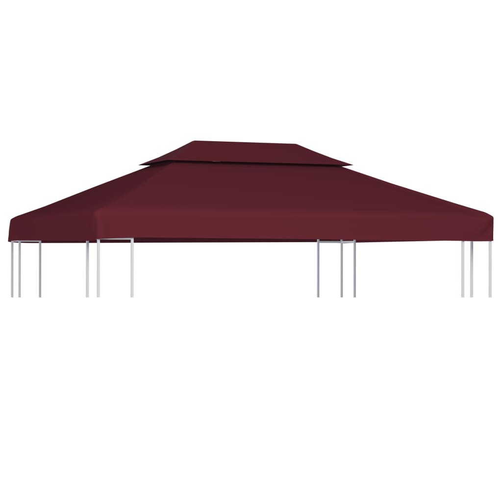 Vidaxl Prieverkak 2-layer 4x3m 310 g m² Bordeaux
