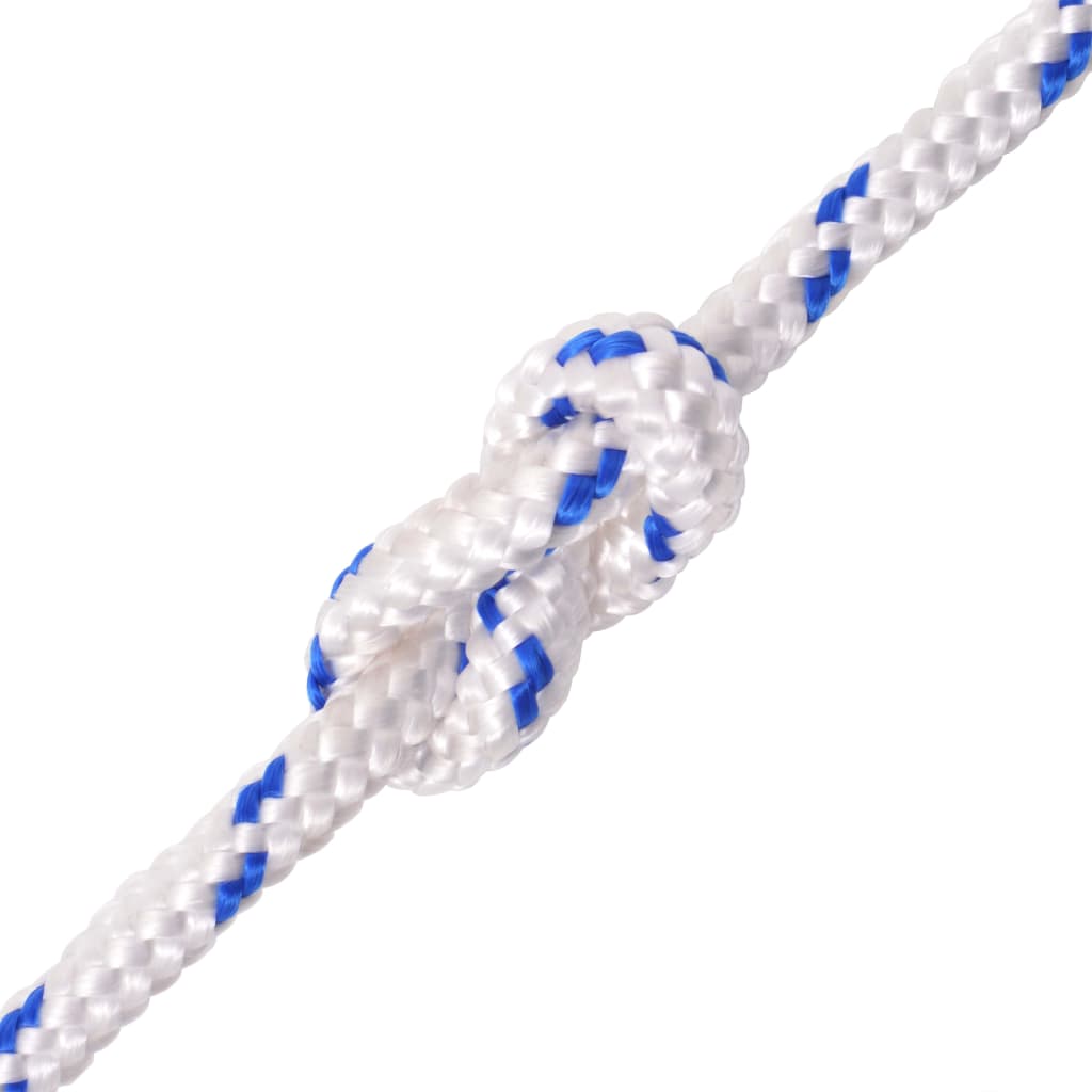 VIDAXL -Kofferchen -Seil 10 mm 250 m Polypropylenweiß