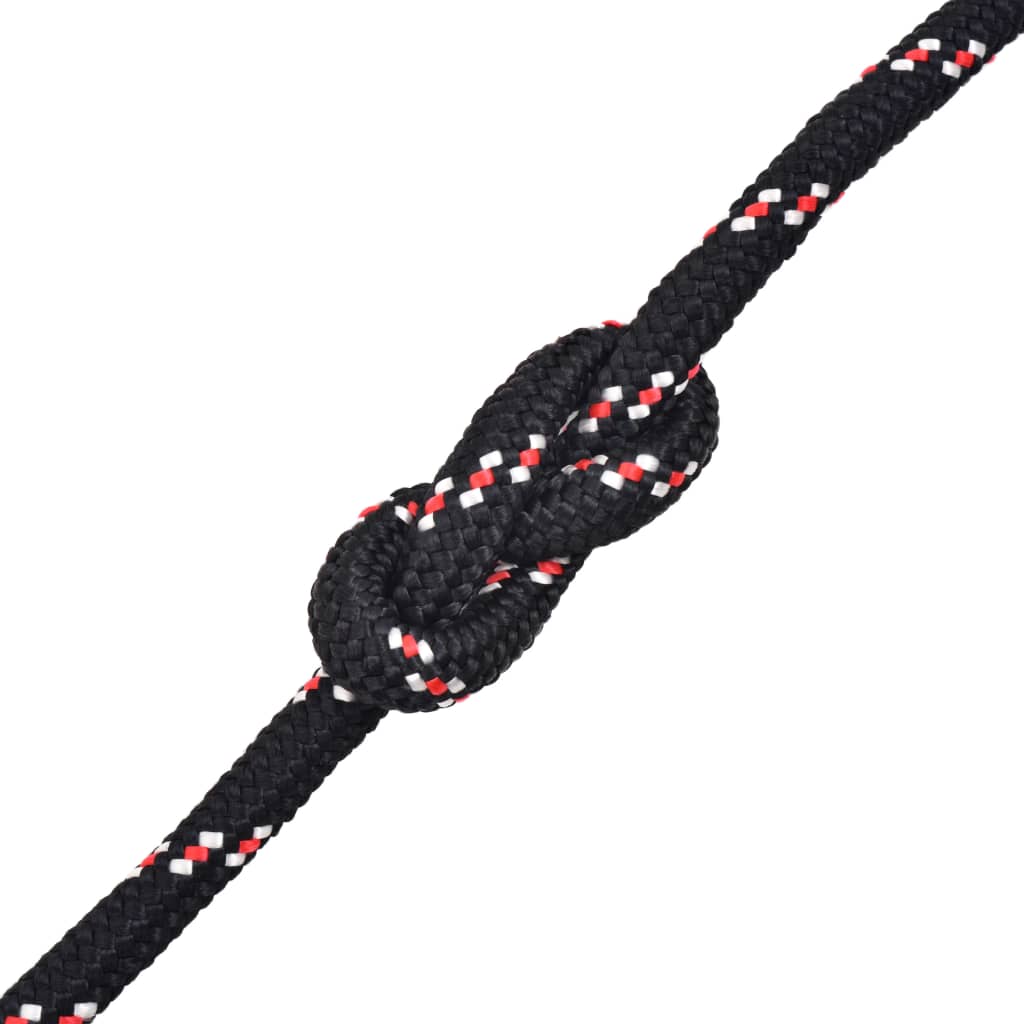VIDAXL -Sturzseil 14 mm 250 m Polypropylenschwarz