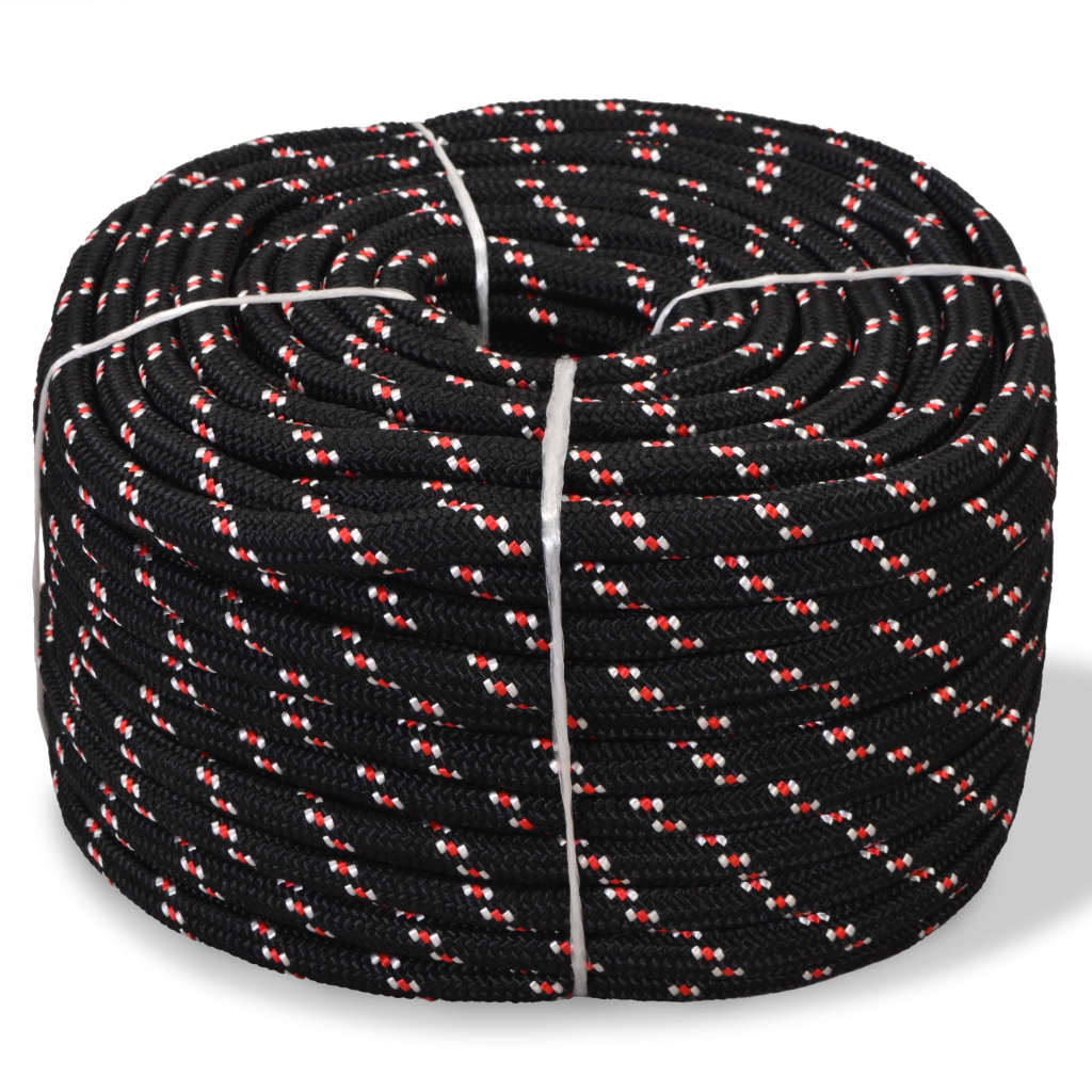 VIDAXL -Kofferchen Seil 16 mm 50 m Polypropylenschwarz