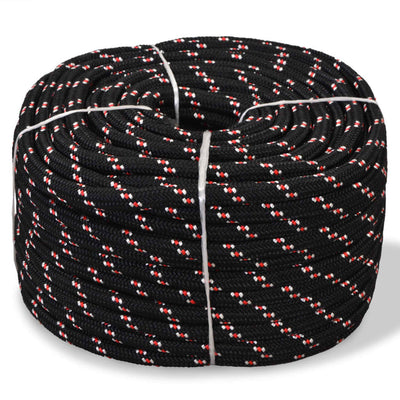 VIDAXL -Kofferchen Seil 16 mm 50 m Polypropylenschwarz