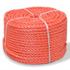 Vidaxl -Seil um 6 mm 500 m Polypropylenorange gedreht