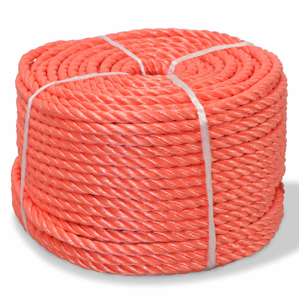 Vidaxl -Seil 16 mm 100 m Polypropylenorange gedreht