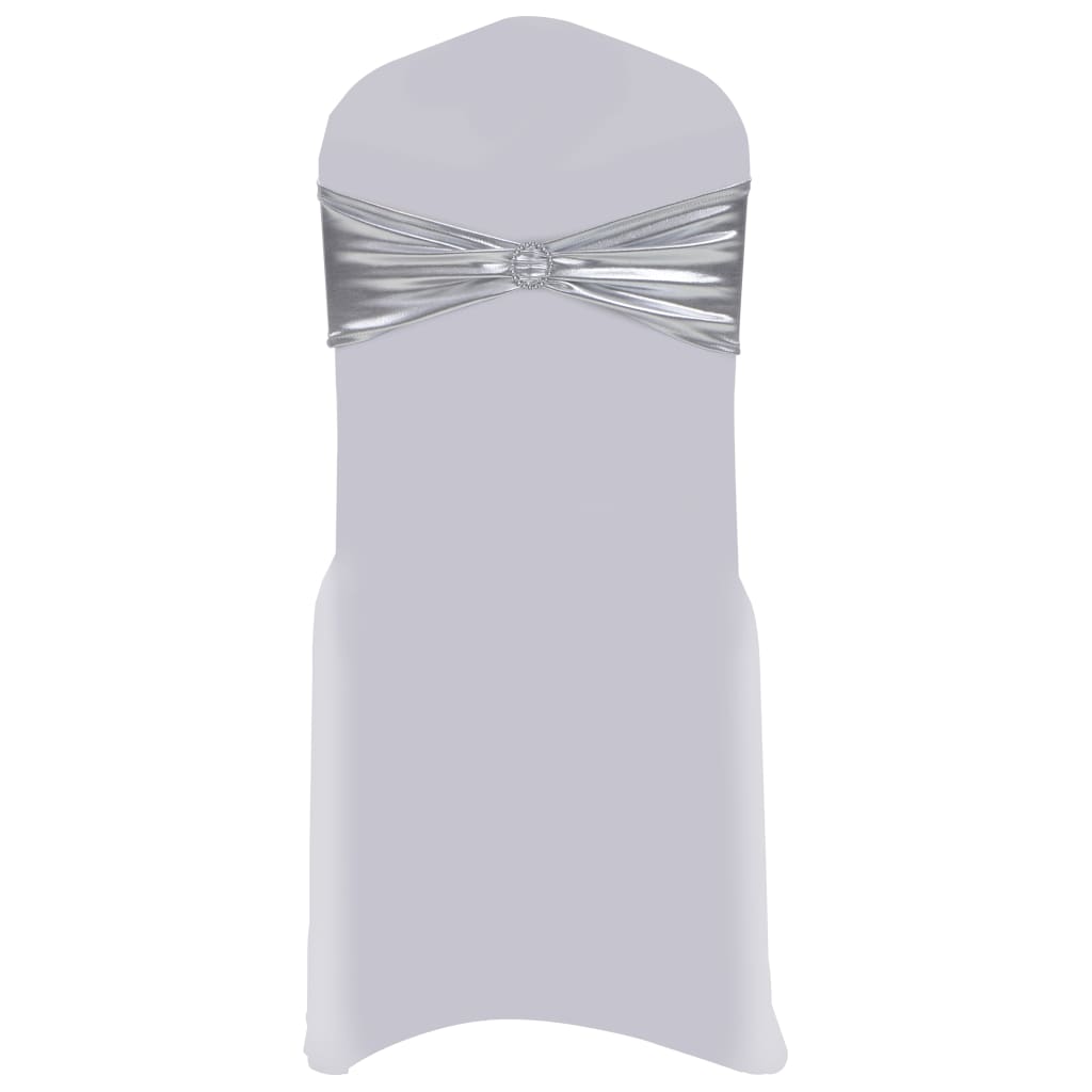 Vidaxl 25 St Stoellint mit Diamond -Stretch Silber