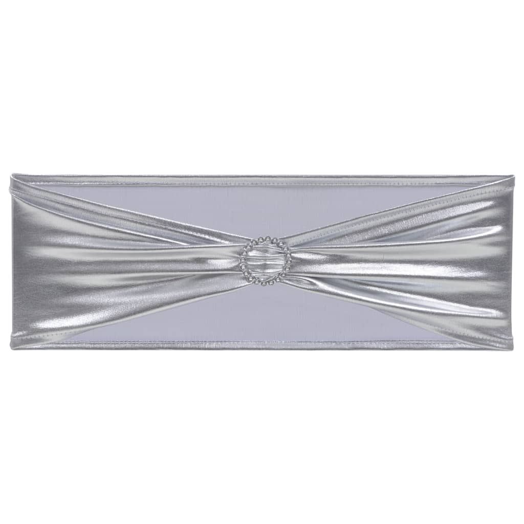 Vidaxl 25 St Stoellint mit Diamond -Stretch Silber
