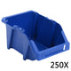 Vidaxx Sichtlagerkästen stapelbar 103x165x76 mm blau 250 Stk