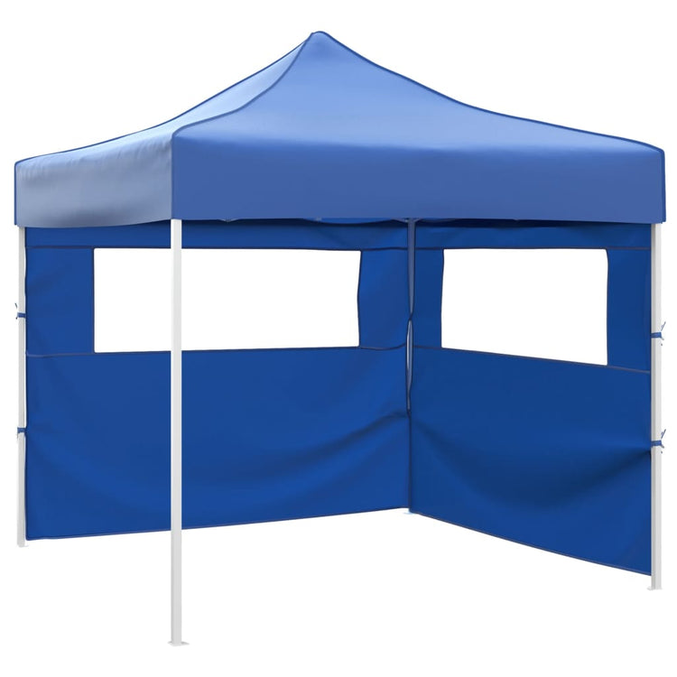 Vidaxl -Faltzelt mit 2 Wänden 3x3 m blau