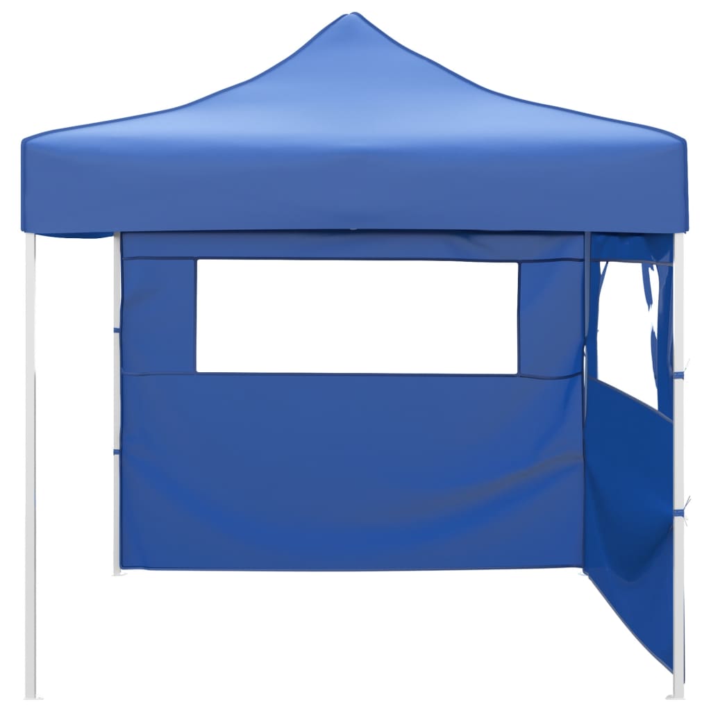Vidaxl -Faltzelt mit 2 Wänden 3x3 m blau