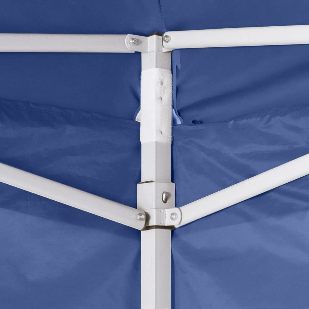 Vidaxl -Faltzelt mit 2 Wänden 3x3 m blau