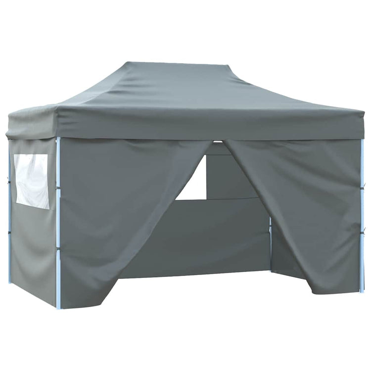 Vidaxl-Faltzelt-Popup mit 4 Seitenwänden 3x4,5 m Anthrazit