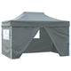 Vidaxl-Faltzelt-Popup mit 4 Seitenwänden 3x4,5 m Anthrazit