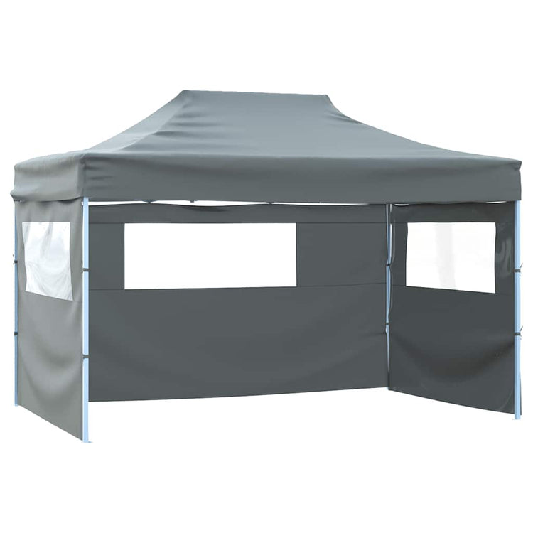Vidaxl-Faltzelt-Popup mit 4 Seitenwänden 3x4,5 m Anthrazit