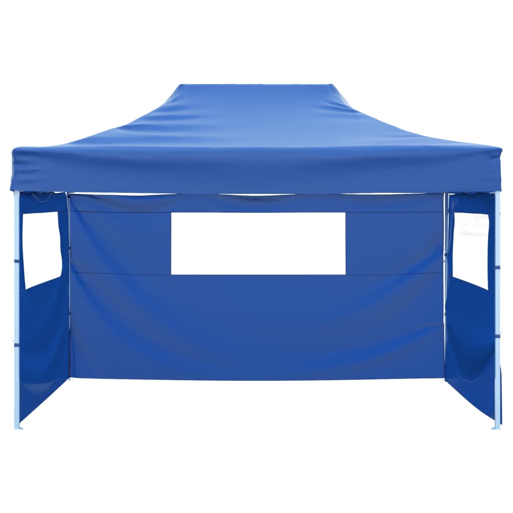 Vidaxl -Faltzelt mit 3 Wänden 3x4,5 m blau